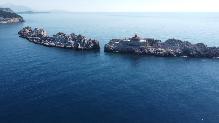 Lapad rocks in Dubrovnik