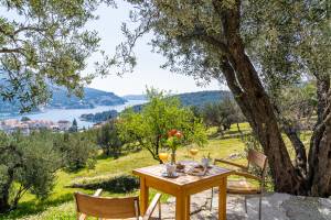 Table, chairs and a fantastic view