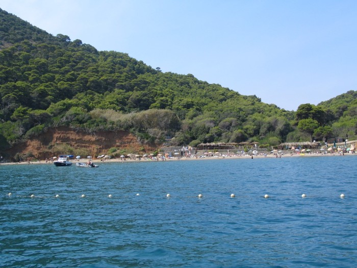 Šunj beach from the air