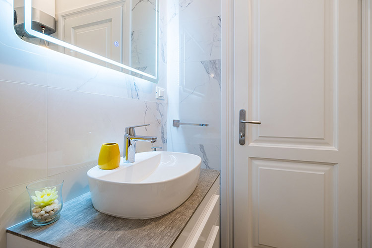 Sink in the bathroom