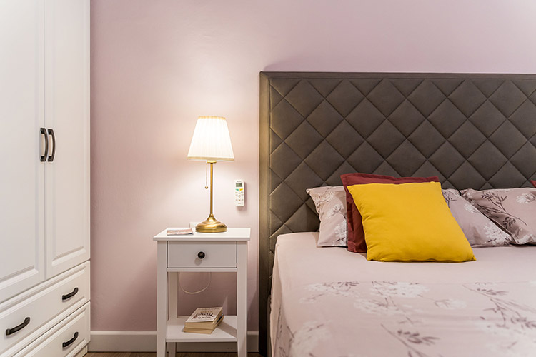 Night stand in the bedroom