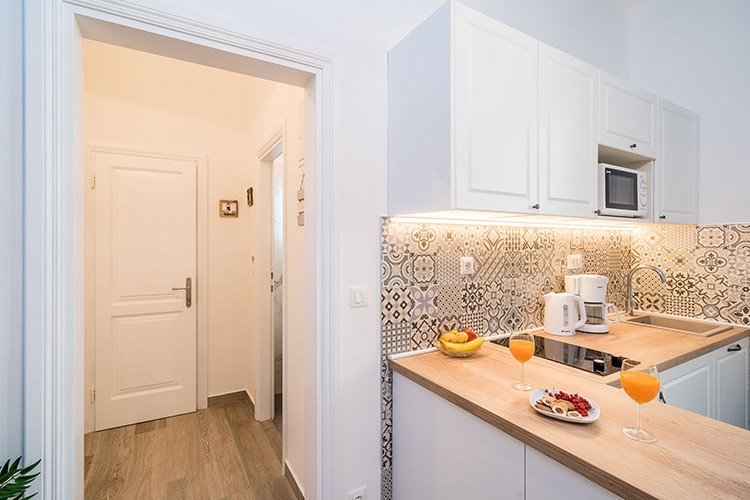 Kitchen and the hallway